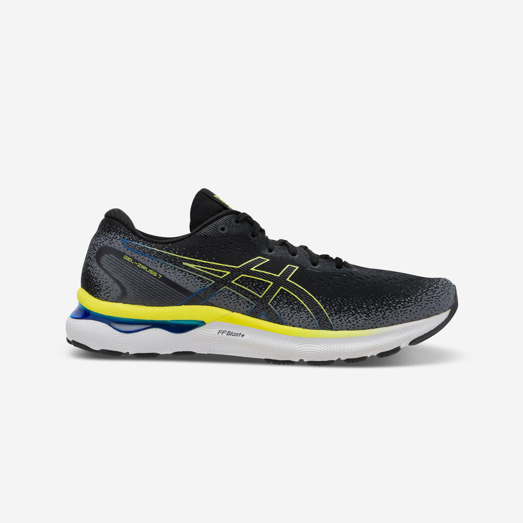 MEN'S ASICS GEL-ZIRUSS 7 RUNNING SHOES - BLACK YELLOW